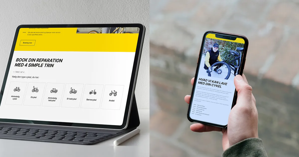 FixMyBike website on mobile devices