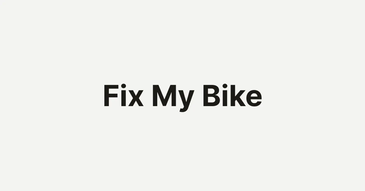 FixMyBike — the name that speaks for itself